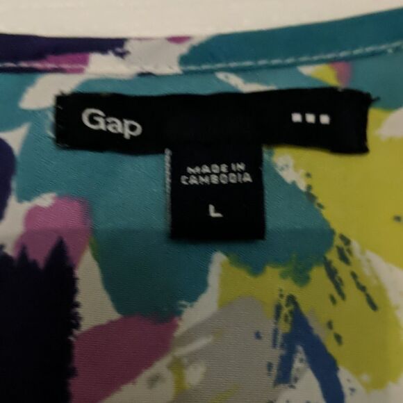 Gap sleeveless multicolor  top Sz L NWOT - Picture 5 of 6